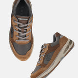 bugatti Parry cognac  Premium Leather Comfort Athileisure Sneakers