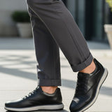 bugatti Brute black  Premium Leather Comfort Sneakers