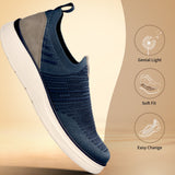 bugatti Astra blue Comfort Slip-Ons Casual