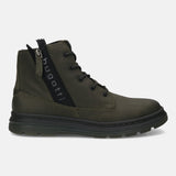 Bugatti Drake Dark Green Premium Leather Comfort Casual Boots