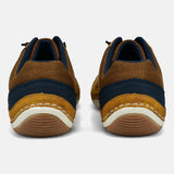 A yellow Men's bugatti Sneakers featuring a round plain toe, zero heels heel. Made from synthetic with a durable tpr outsole, this laces design offers both style and comfort.