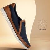 bugatti Pacific Dark Blue Comfort Slip-Ons Casual