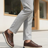 Bugatti Exeter Dark Brown Premium Leather Comfort Sneakers