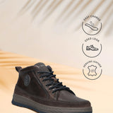 Bugatti Exeter Dark Grey Premium Leather Comfort Hightop Sneakers