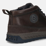 Bugatti Exeter Dark Grey Premium Leather Comfort Hightop Sneakers