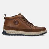Bugatti Exeter Cognac Premium Leather Comfort Hightop Sneakers