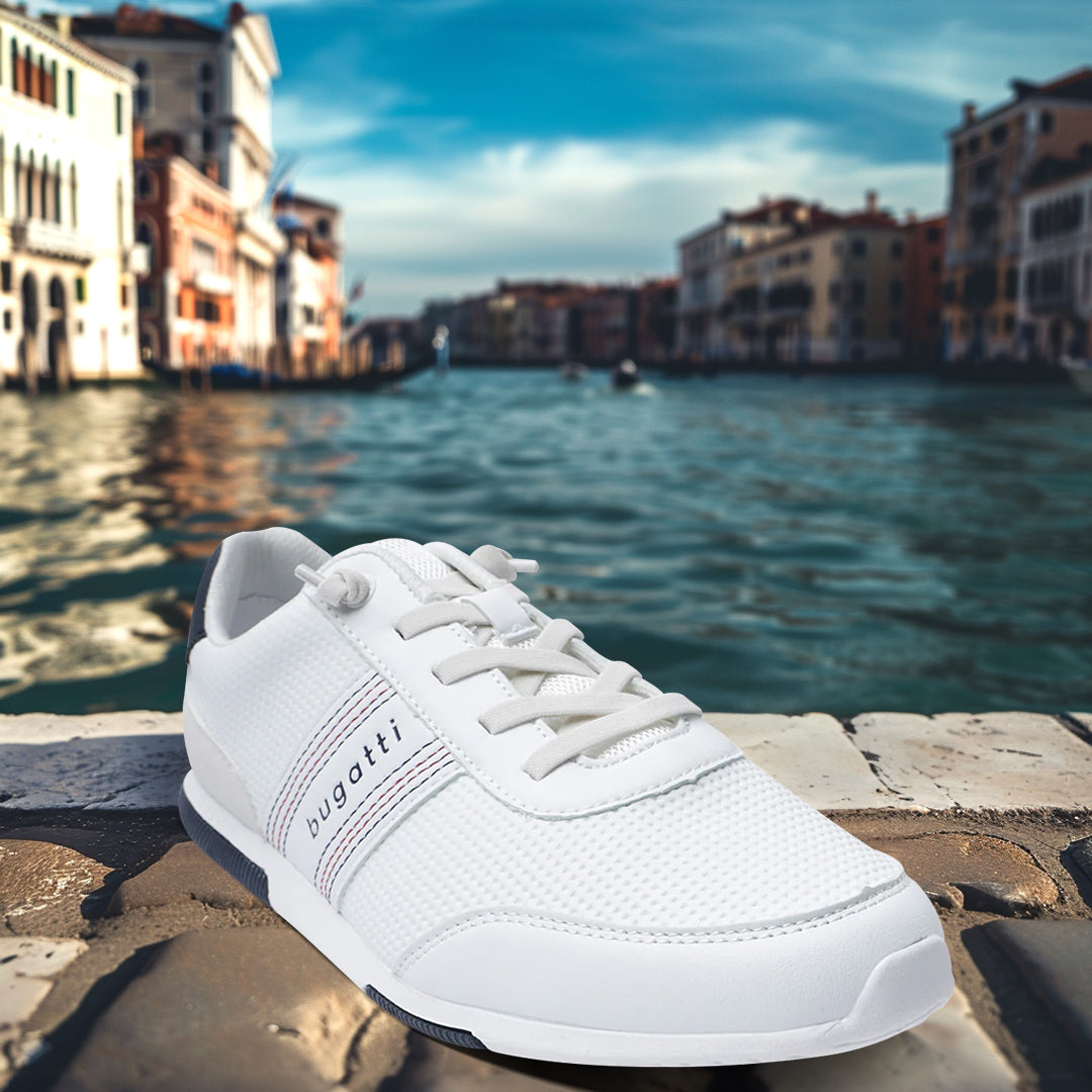 bugatti Report ECO White Comfort Sneakers