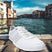 A white Men's bugatti Sneakers featuring a round plain toe, zero heels heel. Made from synthetic with a durable tpr outsole, this laces design offers both style and comfort.