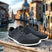 A blue Men's bugatti Sneakers featuring a round plain toe, zero heels heel. Made from synthetic with a durable tpr outsole, this laces design offers both style and comfort.