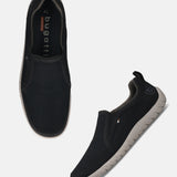 bugatti Bermudas black Comfort Slip-Ons Casual