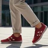 bugatti Maddy dark red  Premium Leather Comfort Sneakers