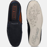 bugatti Dark Blue Premium Leather  Slip On