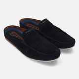 bugatti Dark Blue Premium Leather  Slip On