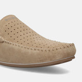 bugatti Beige Premium Leather Slip On