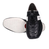 bugatti Chambao Black  Premium Leather Comfort Sneakers