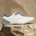 Men's Bugatti stitched white leather shoes with a round toe , a tpr outsole , and laces fastening.
