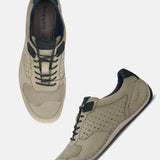 bugatti Light Grey Premium Leather Sneaker
