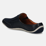 bugatti Dark Blue Premium Leather  Slip On