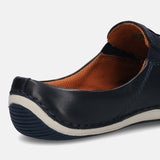 bugatti Dark Blue Premium Leather  Slip On