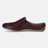 bugatti Dark Red Premium Leather  Slip On