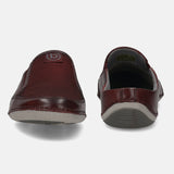 bugatti Dark Red Premium Leather  Slip On