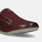 bugatti Dark Red Premium Leather  Slip On