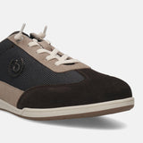 bugatti Brown & Taupe Suede Sneakers