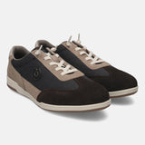 bugatti Brown & Taupe Suede Sneakers