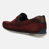 bugatti Dark Red Premium Leather Slip On