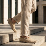 bugatti Chesley Sand  Premium Leather Comfort Slip-Ons Casual
