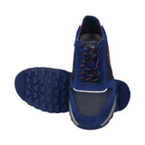 Cirino Dark Blue & Blue Suede Leather Sneakers
