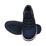 Arus Dark Blue Nubuck Leather Sneakers