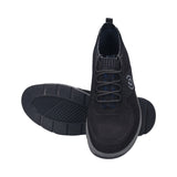 bugatti Arus Black  Premium Leather Comfort Sneakers
