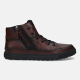 bugatti Dark Red Premium Leather Casual Boots