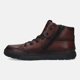 bugatti Dark Red Premium Leather Casual Boots