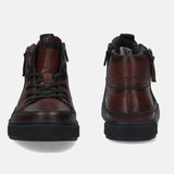 bugatti Dark Red Premium Leather Casual Boots