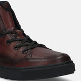 bugatti Dark Red Premium Leather Casual Boots