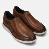 bugatti Cognac Premium Leather  Slip On