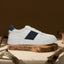 A off-white Men's bugatti Sneakers featuring a round toe plain toe, zero heels heel, and a wide fit. Made from premium genuine leather with a durable tpr outsole, this laces design offers both style and comfort.