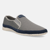 bugatti Light Grey & Blue Loafers