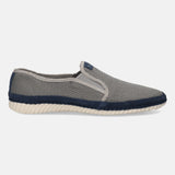 bugatti Light Grey & Blue Loafers