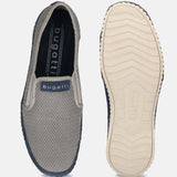 bugatti Light Grey & Blue Loafers