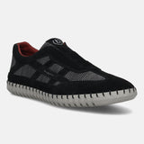 bugatti Black & Dark Grey Premium Leather Sneaker