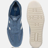 bugatti Blue Suede Loafers