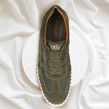 bugatti Dark Green Premium Leather Sneaker