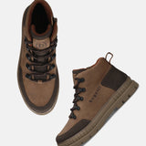 bugatti Cognac &  Dark Brown Casual Boots