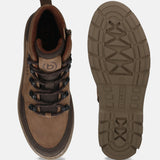 bugatti Cognac &  Dark Brown Casual Boots