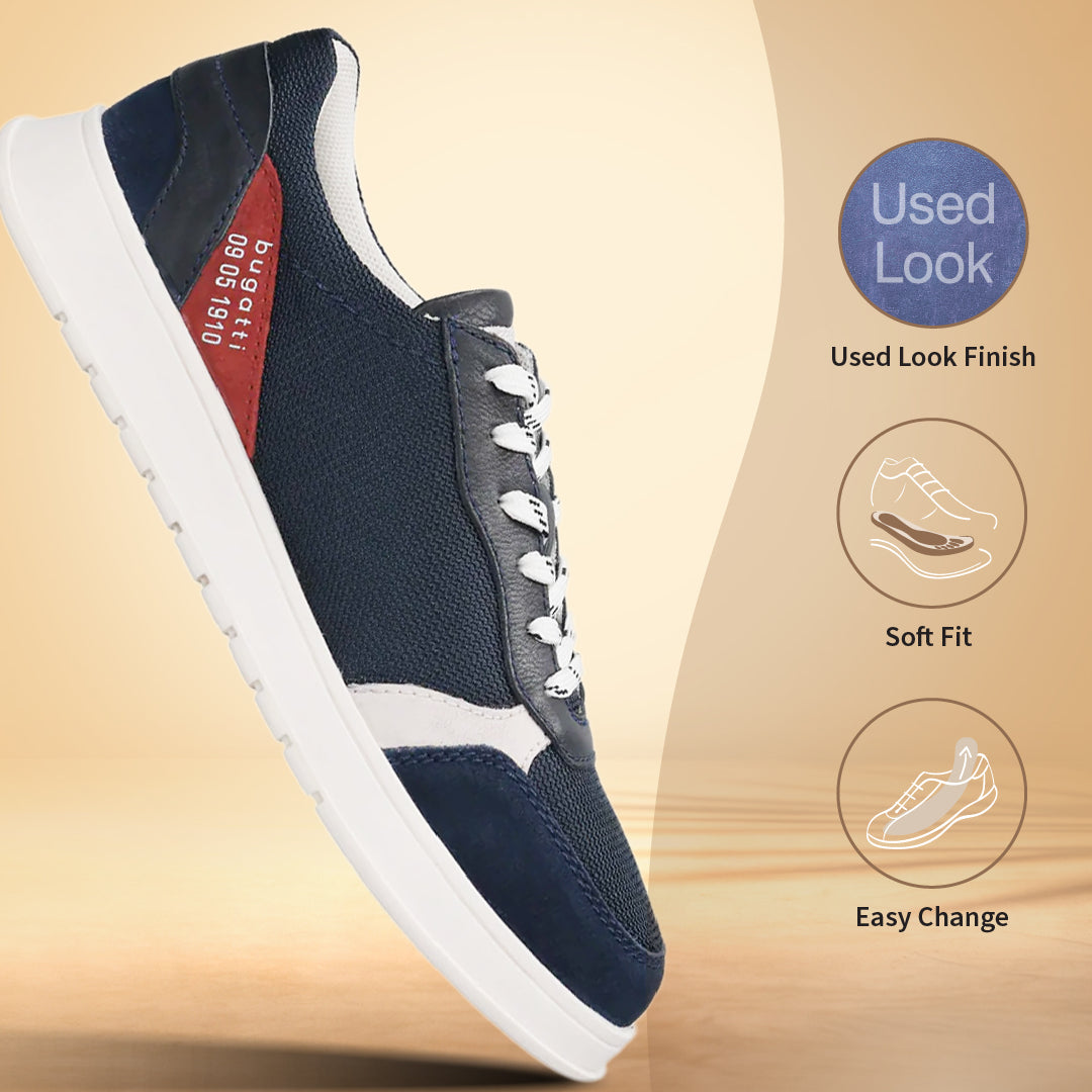 bugatti Fiero Dark Blue Comfort Sneakers