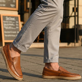 bugatti Spendril cognac  Premium Leather Comfort Slip-Ons Casual