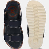 bugatti Dark Blue Back Strap Sandals
